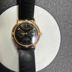 Jules Jurgensen Vintage Moon Phase watch. Original leather band.